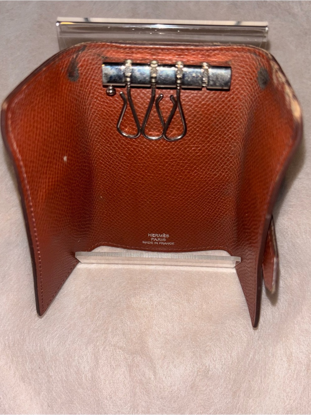 Hermès Bearn 3-Key Holder – Epsom Leather – Casaque Brown – Made in France - Picture 7 of 14